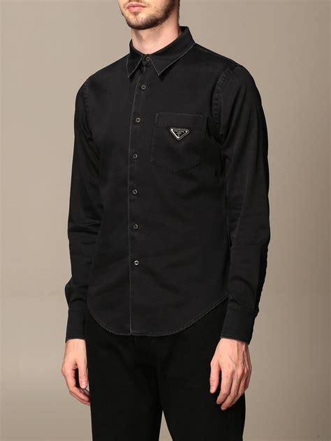 prada longsleeve shirt|prada cettire men's shirt.